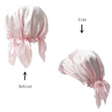 100% Natural Mulberry Silk Sleeping Cap Silk Shower Cap Nightcap Housework Cooking Hair Care Bonnet Protector Hair Accessories
