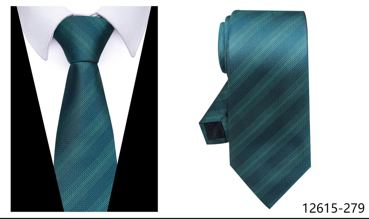 100% Silk Brand Purple Tie Men Necktie High Quality Mix Colors Silk 7.5 cm Gravatas Accessories Wedding April Fool's Day