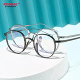 2015 Round Eyeglass Titanium Retro Square Glasses Frames Men Women Eyeglasses Frames Eyewear Business Korean Spectacles Frame