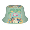 Unisex Kawaii Bucket Hats Funny Stitch Cartoon Accessories Bob Hat For Beach Headwear Lightweight