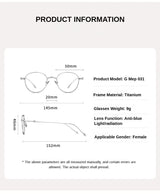 2024 Pure Titanium Frame Round Retro Fashion Men Women Eyeglasses Frame Anti-blue Light Glasses Designer Korean Glasses Frames