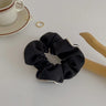 New Korean Woman Elegant Cotton Elastics Hair Band Cream Coffee Color Scrunchies Hair Ties Ladies Ponytail Hold Hair Accessories