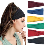 Classic Non Slip Headbands Fashion Workout Yoga Exercise Hair Sweat Wicking Summer Hair Accessories Elastic Bands For Men Women