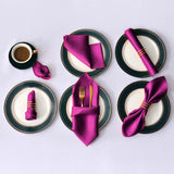 12Pcs 30X30cm Satin Table Napkin Soft Handkerchief Romantic Wedding Banquet Square Table Napkins Dinner Party Decoration