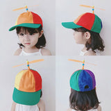 Bamboo Dragonfly Rainbow Sun Cap Funny Adventure Dad Hat Snapback Hat Helicopter Propeller Design for Kids Boys Girls Adult