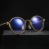 Reading Glasses Men High Quality Round Alloy Magnifying Glasses Eye Prescription 0 To +4 Clear Lens Anti Blue Light Glasses New