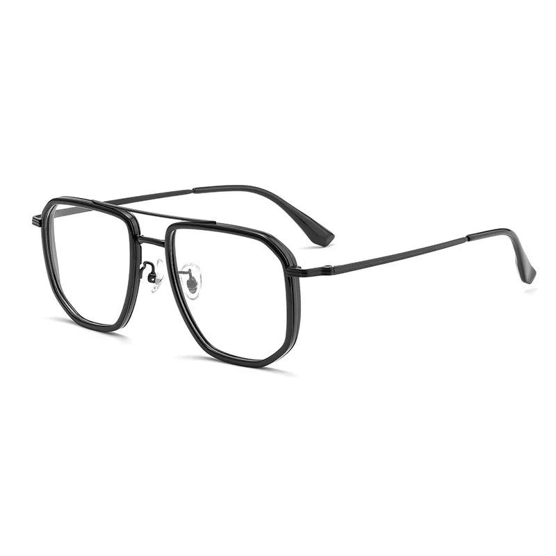 Vintage Titanium Eyeglasses Frame Men Square Myopia Prescription Glasses Women Retro Optical Luxury Brand Glasses Frame Eyewear