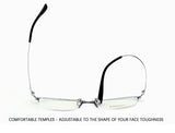 2023 New Titanium Half Frame Glasses Business Square Eyeglass Frames Myopia Hyperopia Prescription Eyeglasses Eyewear