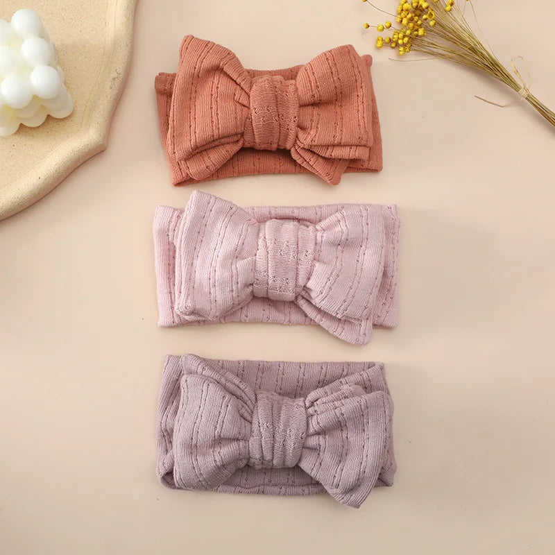 Baby Headband Hair Accessories Infant Girl Hairbands Bows Elastic Turbans for Newborn Babies Cotton Knitted Hair Band Baby Items