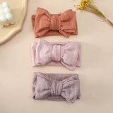 Baby Headband Hair Accessories Infant Girl Hairbands Bows Elastic Turbans for Newborn Babies Cotton Knitted Hair Band Baby Items