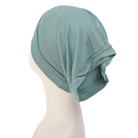 2023 soft solid color inner Hijab Caps Muslim stretch Turban cap Muslim Fashion Islam Hijab Cap Scarf For Muslim Women Headscarf