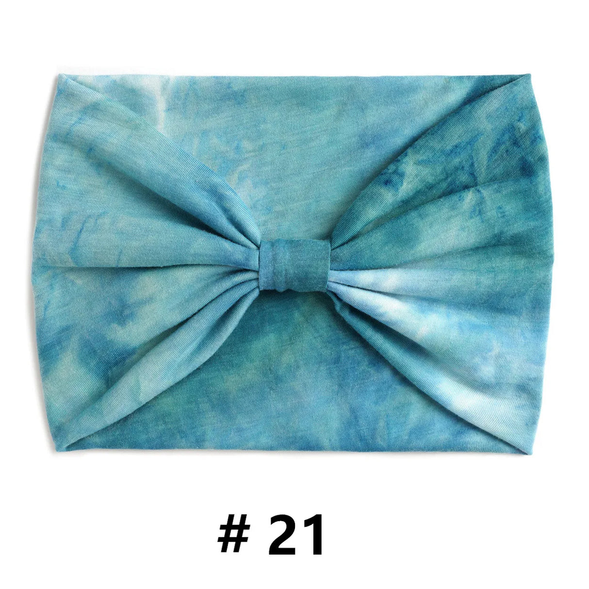 Tie Dye Headbands for Women Wide Turban Headwrap Knotted Vintage Hairbands Cotton Bandanas Bandage Headscarf Hair Accessories