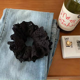 Oversized Lace Hair Scrunchie Elastic Ponytail Holder Elastic Hair Accessories