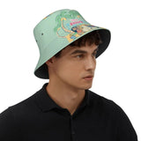 Unisex Kawaii Bucket Hats Funny Stitch Cartoon Accessories Bob Hat For Beach Headwear Lightweight