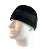 New Unisex Silky Dome Cap For Men Elastic Band Silky Durag Bandanas Bottom Wig Cap Spandex Cooling Cap Silk Based Beanie Bonnet