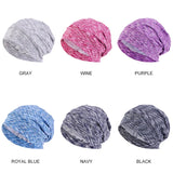 Women Men Sleeping Hat Baggy Beanie Satin Lined Night Unisex Sleep Cap Hair Care Bonnet Hair Loss Nightcap Pullover Hat Headwear