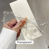 Transparent Anti-blue Light Glasses Oval Frame Computer Glasses Women Men Eyewear Blocking Glasses Optical Spectacle Eyeglases