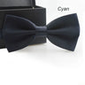 Classic Men Bowtie Boys Grils Children Bow Tie Fashion Solid Color Green Red Black White Green Wedding Ties Accessories