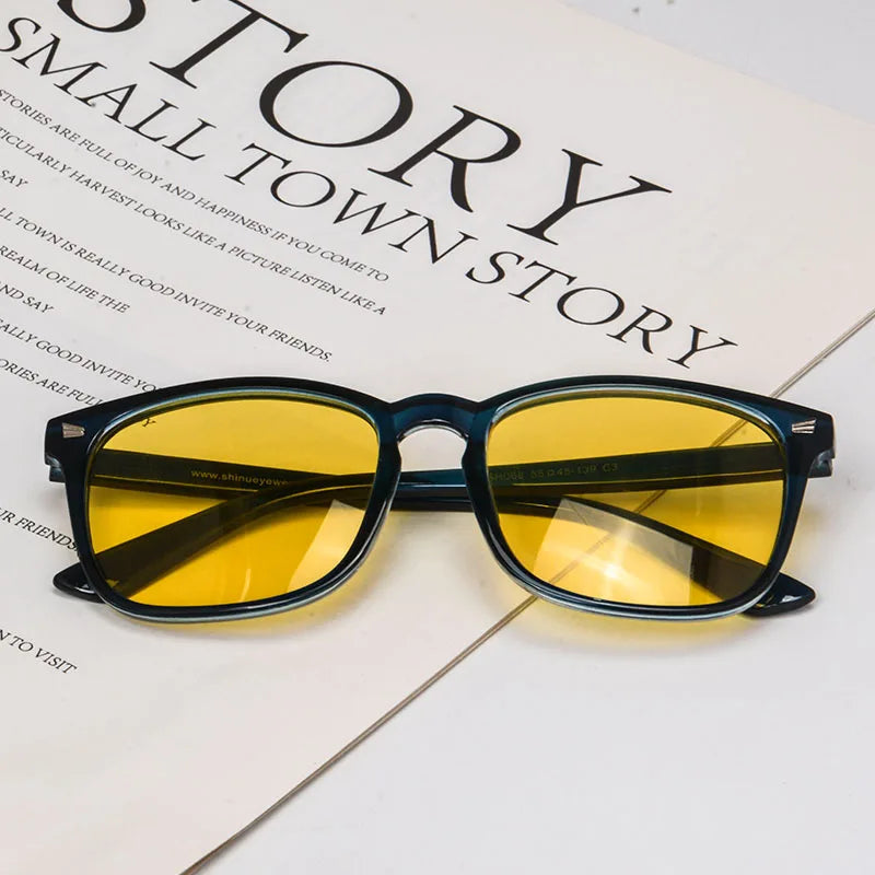 Blue and Green Wavelength Blocking Glasses Disruptive Light Blocking Glasses for Better Sleep Eliminate Eye Strain