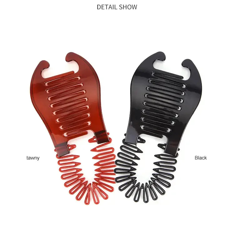1pcs Elastics Hair Braider Banana Clip Black Scorpion Shaped Hair HoldingHairpin  Ponytail Rubber Bands Hair Accessories Salon