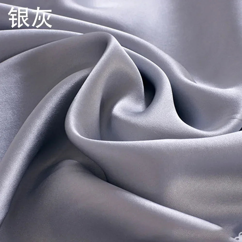 19 Momme Width 114cm 100% Pure Natural Mulberry Silk Fabric Make Clothing/Pillowcase/Eye Mask/Nightcap/Bedding/Pajamas Fabric