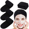 3pcs Women Soft Toweling Headbands Adjustable Sports Hairband Yoga Spa Bath Shower Wash Face Make Up Skincare Wide Head Band