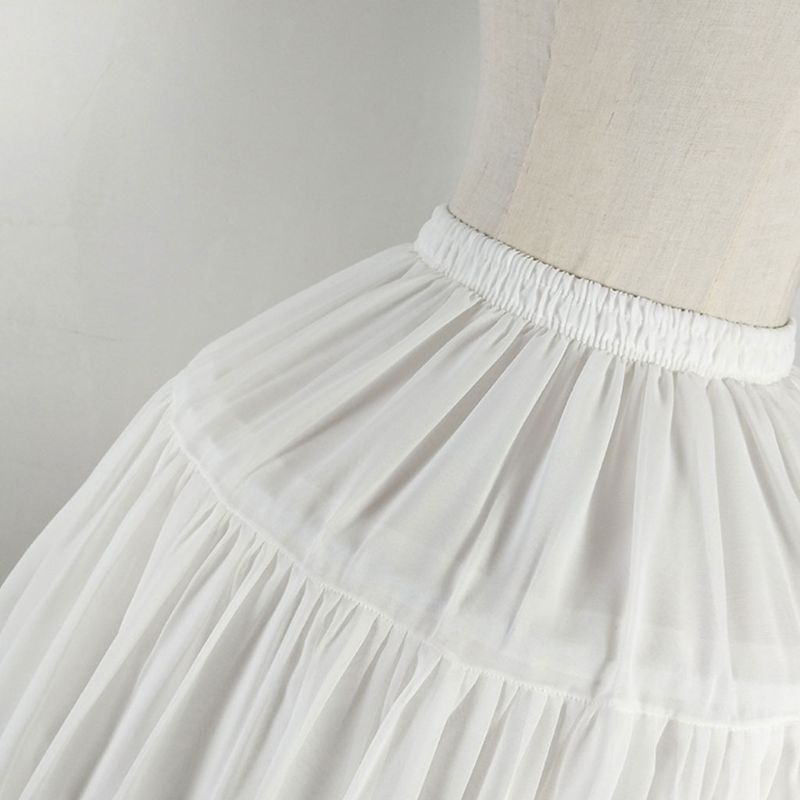 Lolita Adjustable Petticoat Black or White Short Petticoats for Wedding Lolita  Cosplay Woman Girl Dress Underskirt
