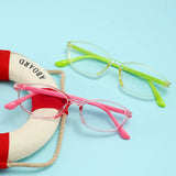 Blue Light Blocking Glasses for Kids Computer Glasses Silicone Frame Clear Lens Girl Boy Video Gaming Children Safety Eyewear