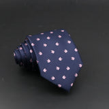 Cute Cartoon Pattern Animal Floral Printed Tie For Men Narrow Slim NeckTie Wedding Red Navy Party Ties Cravat Accessories Gifts