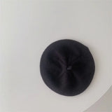Fashion Cute Baby Knitted Beret Hat Solid Color Children's Warm Hats Autumn Winter Cap For Kids Outdoor Bonnet Accessories Gift