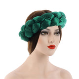 2025 Latest Satin Twist Braids Headband Elastic Headwear African Cap Nigerian Wedding Gele Women Turban Bandana Bandage Wrap Hat