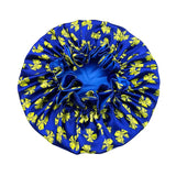 Double Layer Silky Satin Bonnet Women Sleeping Cap Large Reversible Satin Linned Night Sleep Headwrap Hat Hair Wrap Accessories