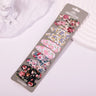 10Pcs/set 2.2'' Printed Embroidery Waterdrop Shape Hair Clips For Cute Girls BB Hairpin Barrettes Headwear Kids Hair Accessories