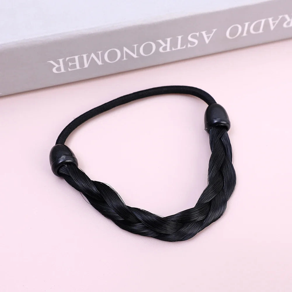Wig Braided Rubber Band Elastic Hair Rope Tie Head Hair Ring Wig Braid Fixed Hairstyle Elastic Band Extension Ponytail Holder
