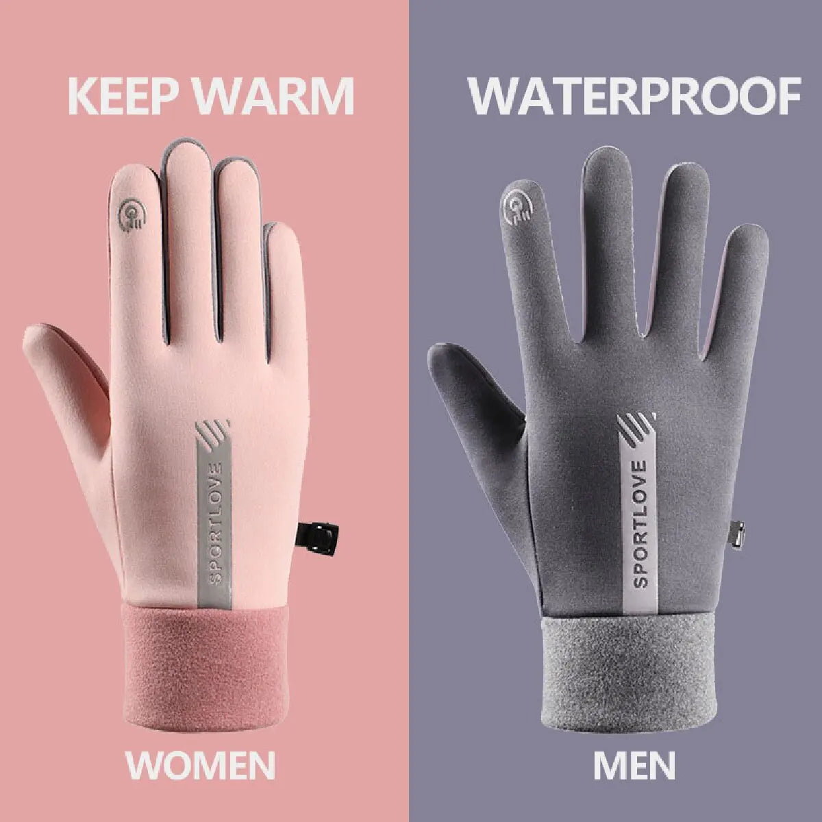 NEW Winter gloves men women Windproof Non-slip Touch Screen Warm Mittens,For Outdoor Cycling,Driving,Skiing,Running
