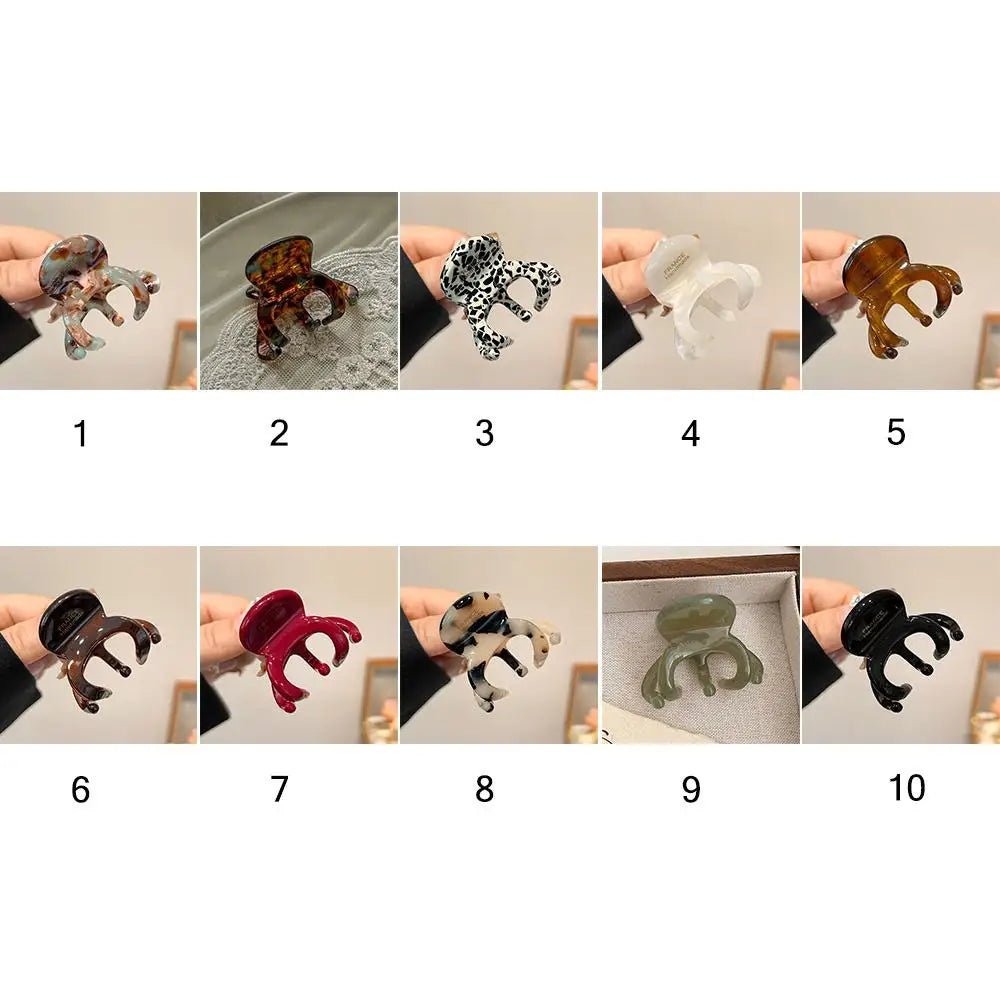 Trendy French Acetate Hair Claw Clips Retro Crab Shark Clip Elegant High Ponytail Holder Fashion Hair Accessories for Women Girl