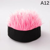 Baseball Cap Men Women Beanie Wig Hat Fun Short Hair Caps Breathable Soft for Party Toupee Hats Outdoor