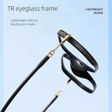 Blue Light Blocking Reading Glasses with Glitter Frame Fashion Oversized Presbyopia Glasses Slimming for Men Women