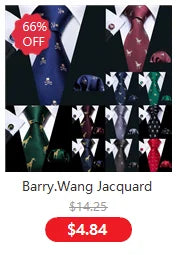 Luxury Silk Mens Ties Set Black Green Leaves Floral Neck Tie Handkerchief Cufflinks Set Wedding Business Party Barry·Wang 5938