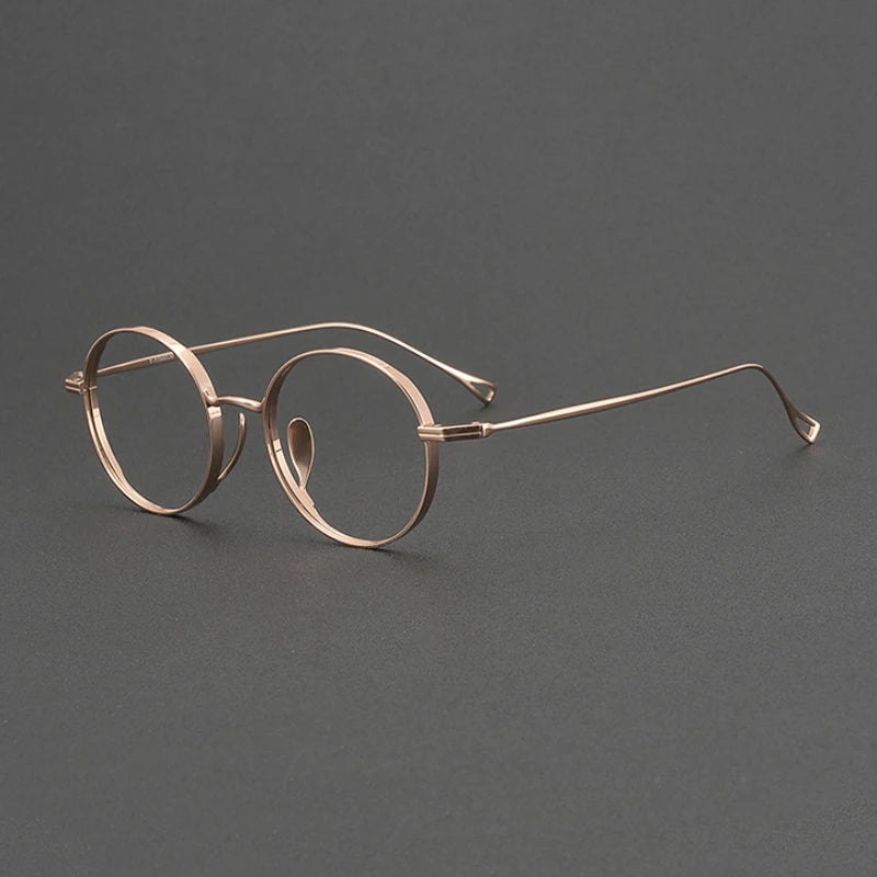 2025 NEW Titanium Handmade Glasses Frame Round Oval Retro Glasses For Men Reading Glasses Frames For Myopia For Women KMN-3003
