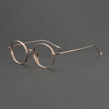 2025 NEW Titanium Handmade Glasses Frame Round Oval Retro Glasses For Men Reading Glasses Frames For Myopia For Women KMN-3003