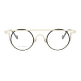 55266 Pure Titanium Glasses Frame Men Round Punk Eyewear 2022 New Male Classic Full Optical Prescription Eyeglasses Frames