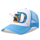 New Paw Patrol Kids Letters Baseball Caps Boys Cartoon Casuals Hat Children Sports Sun Hat Adjustable Peaked Cap Birthday Gifts