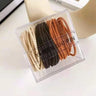 50pcs basic hair elastics macaron hair bands with high elasticity; hair accessories; threaded hair rings; headband jewelry