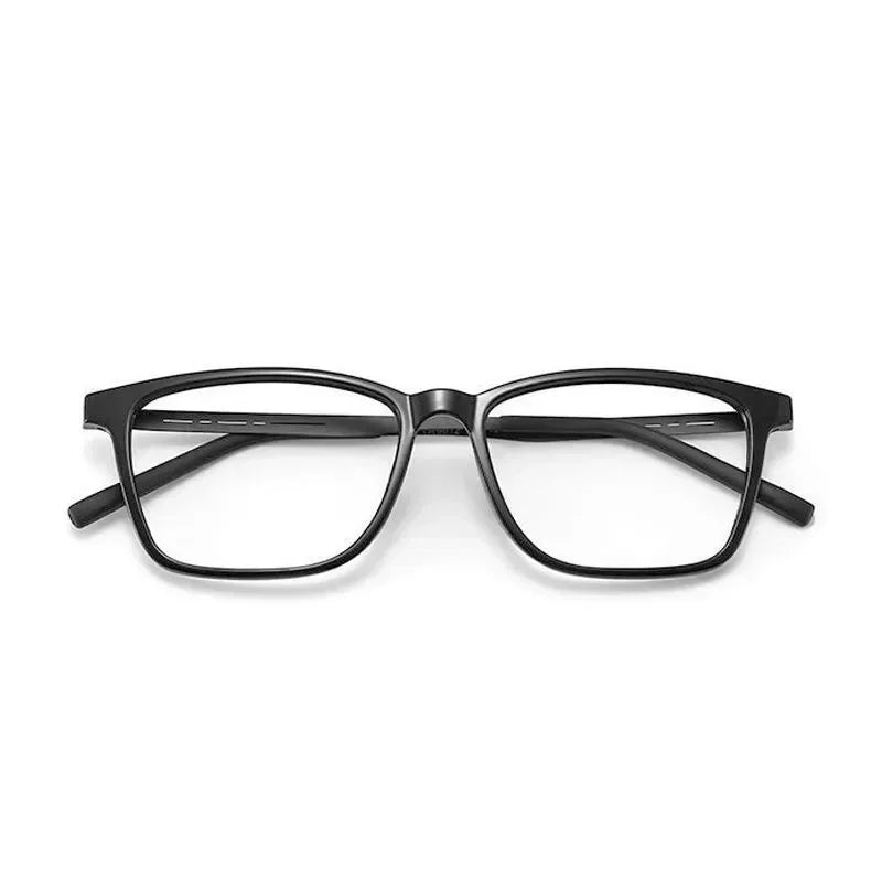 Blue Light Blocking Reading Glasses Men Women Ultralight TR90 Titanium Alloy Optical Frame Eyeglasses Square Eyewear