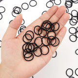 200PCS Baby Toddler Hair Ties Multicolors Elastic Hair Ties 2cm in Diameter No Crease Finger Hair Elastics Small Ponytail Holder