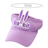Kids Baseball Hat Empty Top 3D Rabbit Ears Baby Sun Hat Lovely Summer Hat Beach Sun Visor Cap Outdoor Supply For Girls Boys