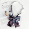 Fashion JK Bowtie Women College Student Collar Tie Cotton Plaid Bowknot Lolita Girls Adjustable Butterfly Anime Cosplay Cravat