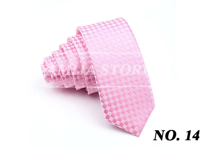 Slim Ties For Men Women Skinny Striped Plaid Paisley 5cm Necktie Casual Wear For Party Wedding Narrow Collar Male Tie Accessorie