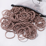 50PCS Macaron Rubber Band Hairband Headband High Elastic Durable Hair Ring Tied High Ponytail Women's Kids Hair Headwear